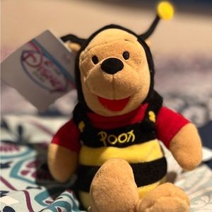 NWT: Disney Mini Bean Bag Bumble Bee Winnie the Pooh